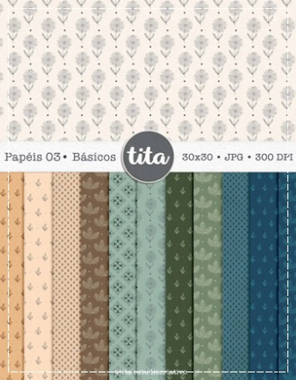 Kit Digital Floral Flowerland 122 1