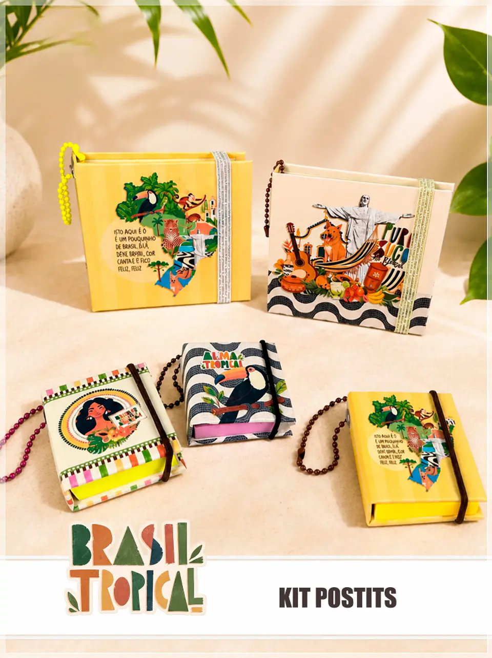 Encadernação - Post it Brasil Tropical 1