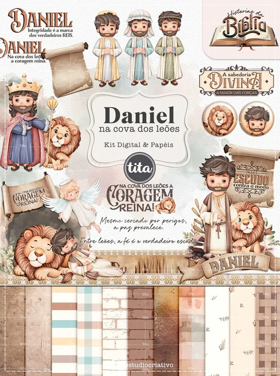 Kit Digital Histórias Bíblicas Daniel 141 1