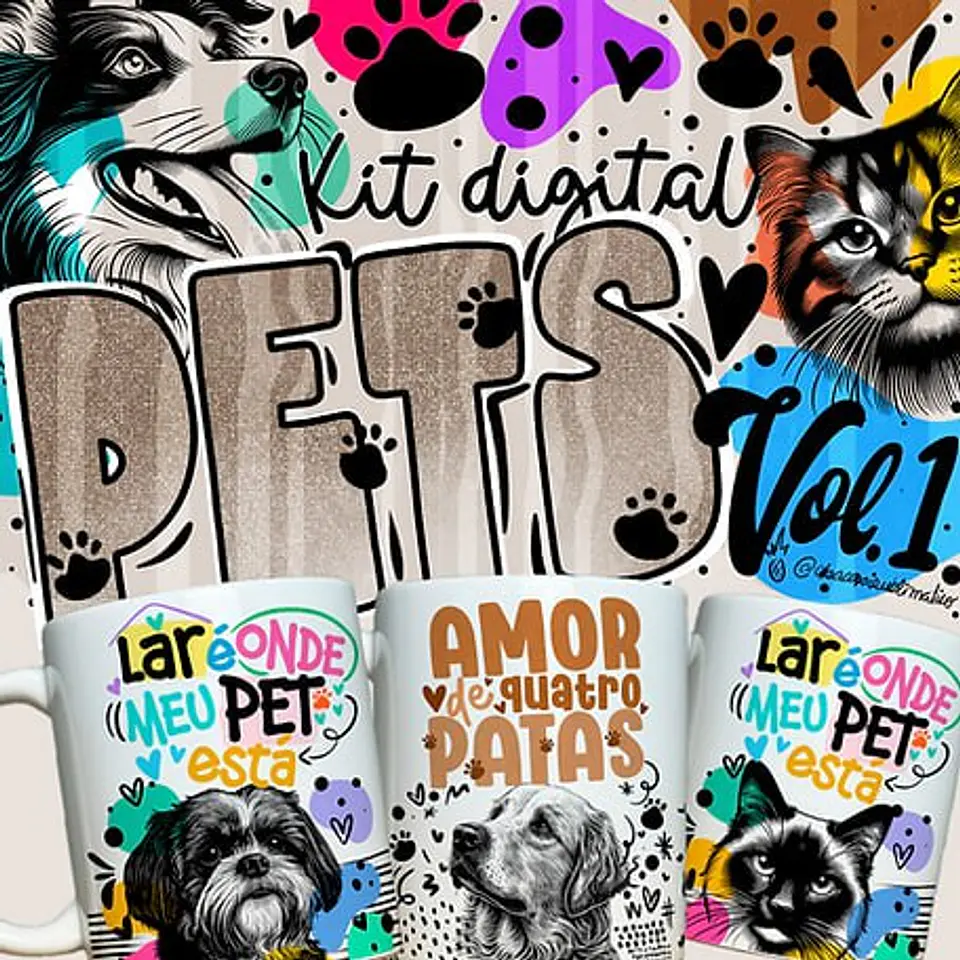 Sublimação - Caneca Pets 1