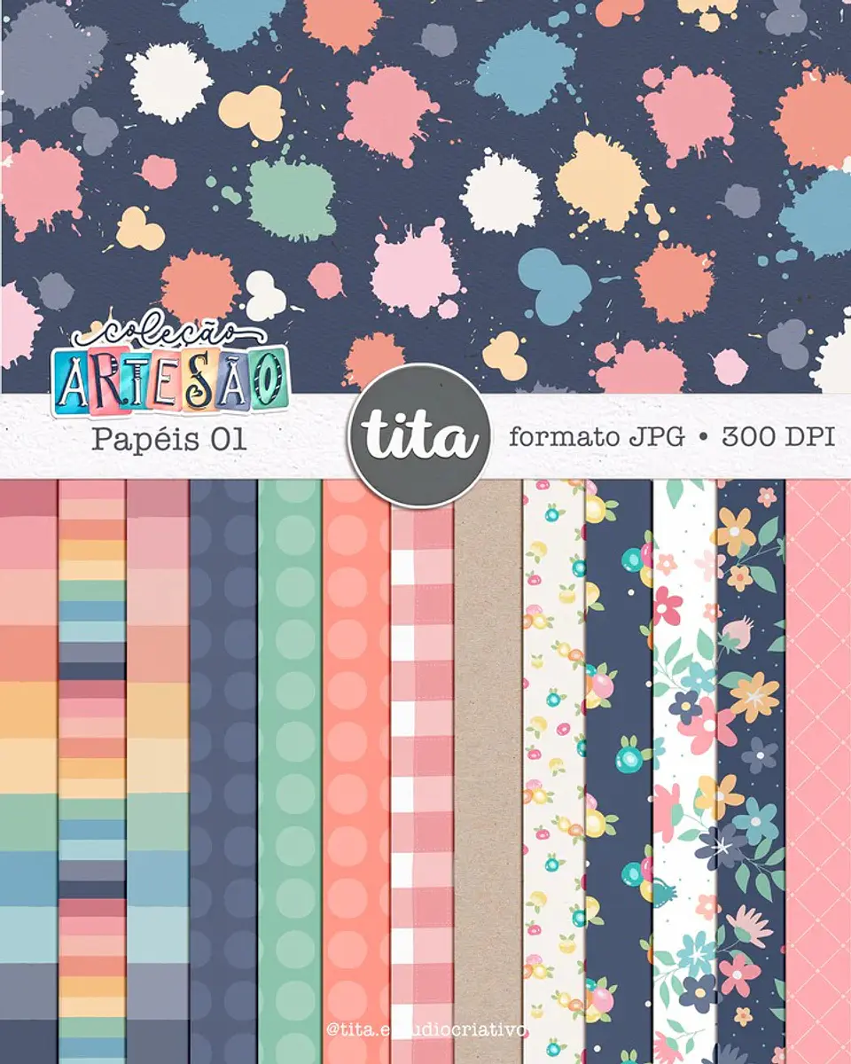 Kit Digital Papeis Artesão 218 1