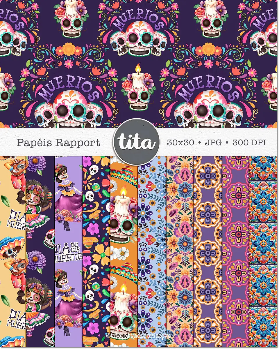 Kit Digital Día de Los Muertos 107 1