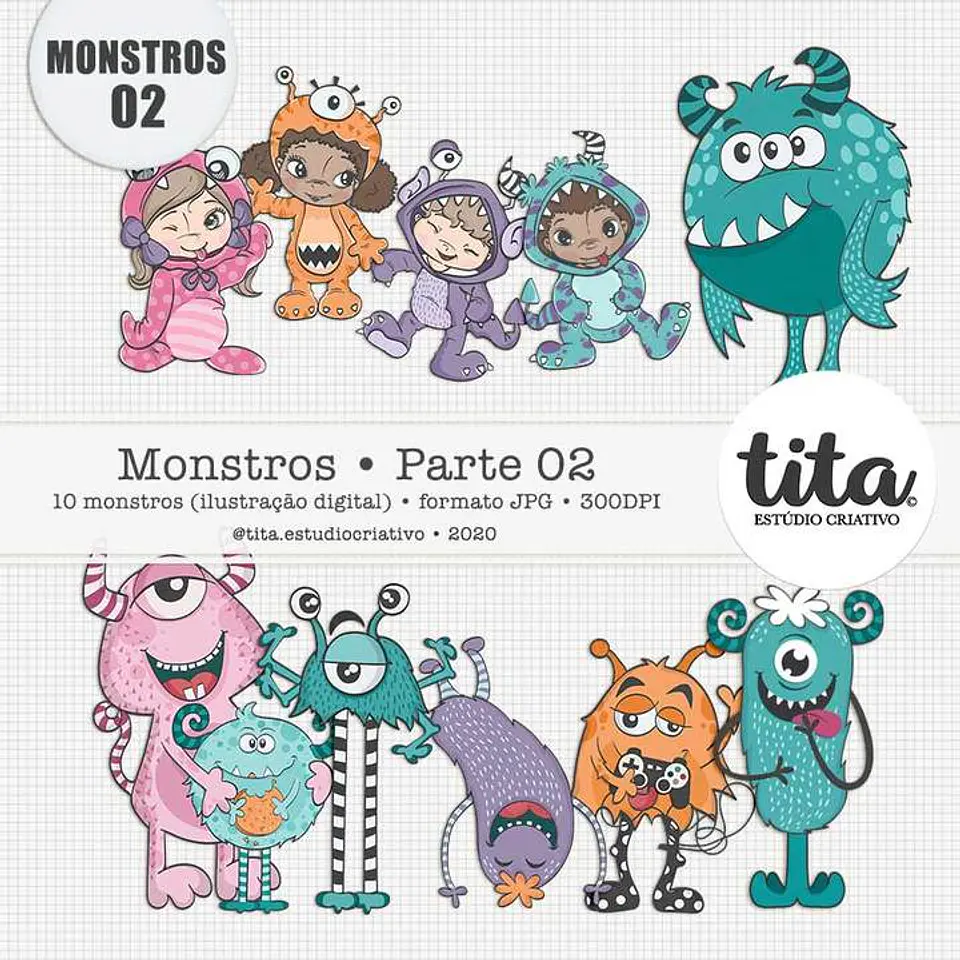Kit Digital Monstros Parte 192 1