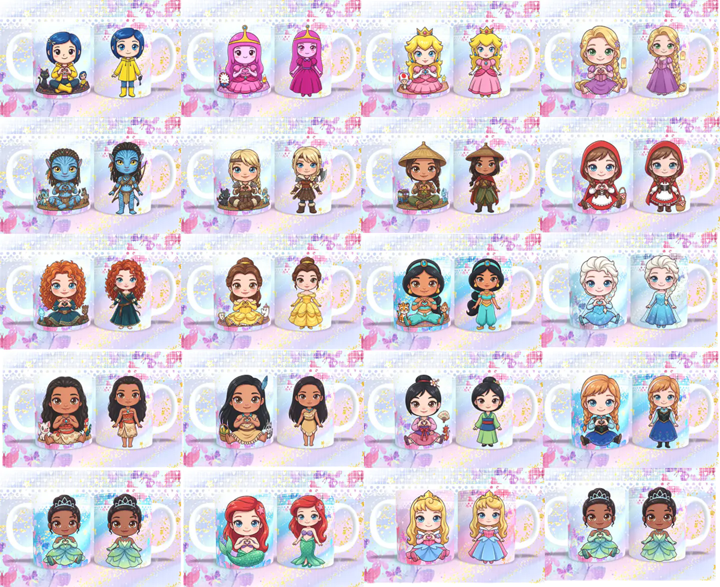 Sublimação - Canecas Princesas Disney 4 1