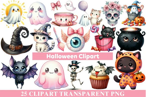 Kit Digital Halloween Cliparts 8