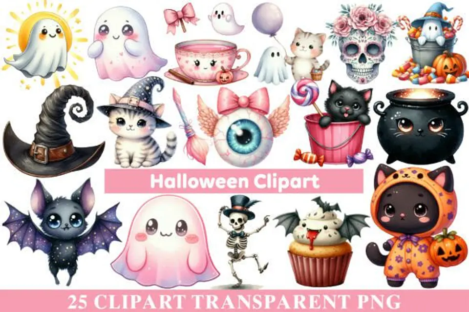 Kit Digital Halloween Cliparts 8 1