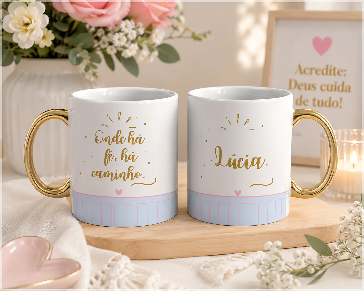 Sublimação - Caneca Onde Ha Fé 1