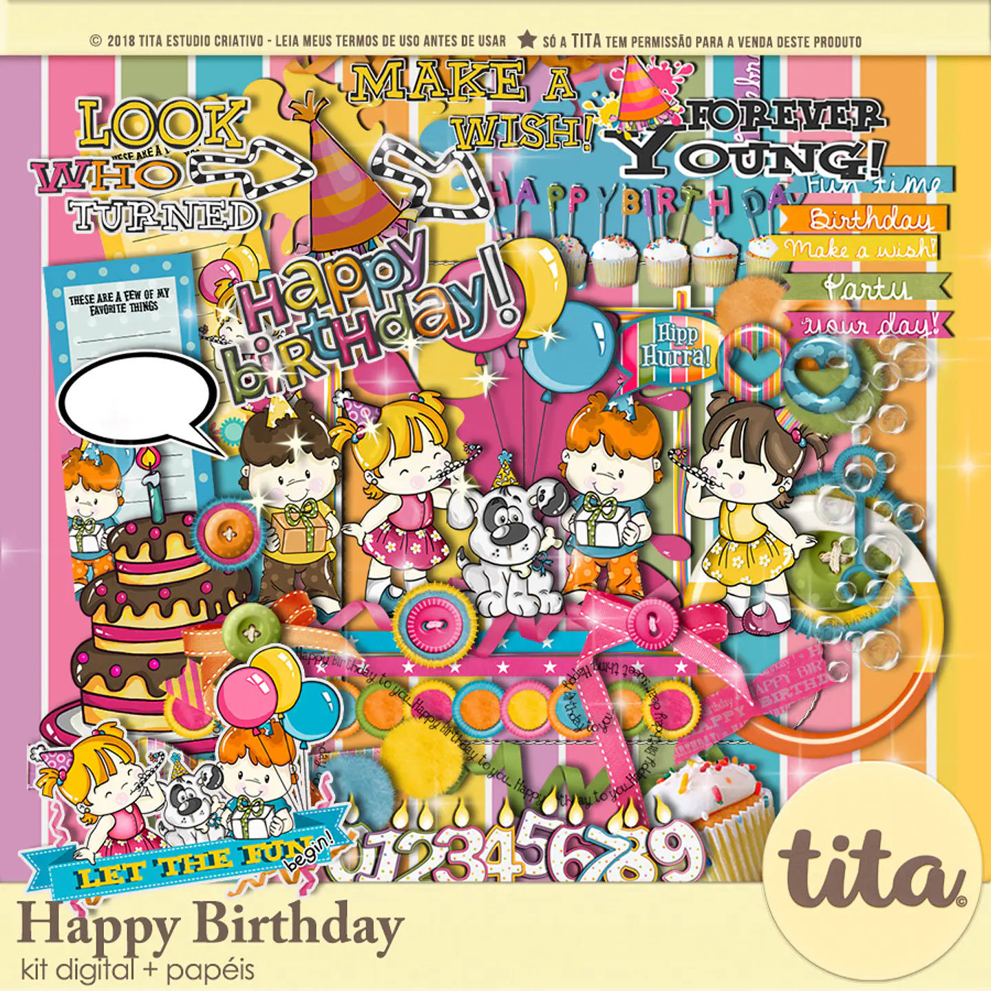 Kit Digital Happy Birthday 135 1