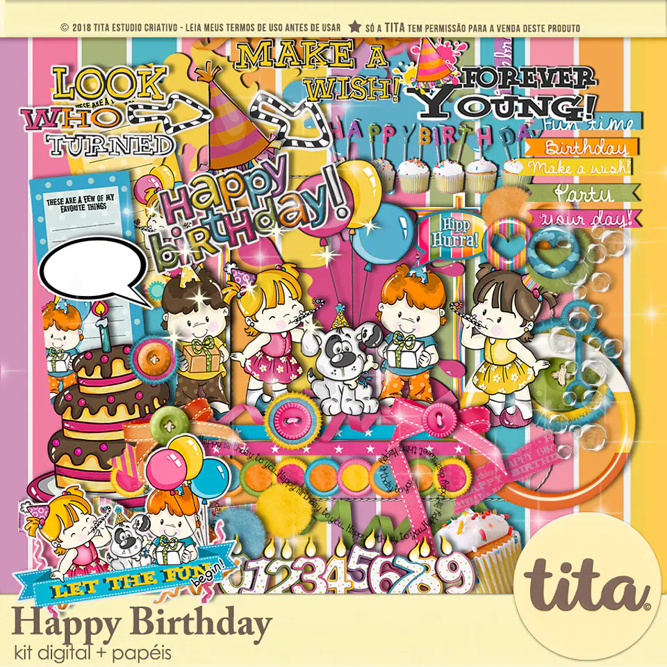 Kit Digital Happy Birthday 135 1