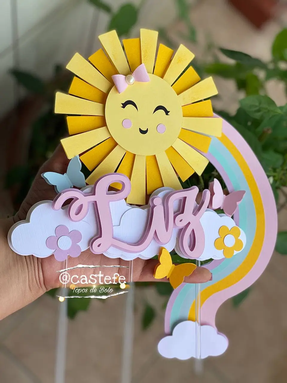 Arquivo de Corte Topo de Bolo Solzinho Sunshine Raio de Sol 6 1