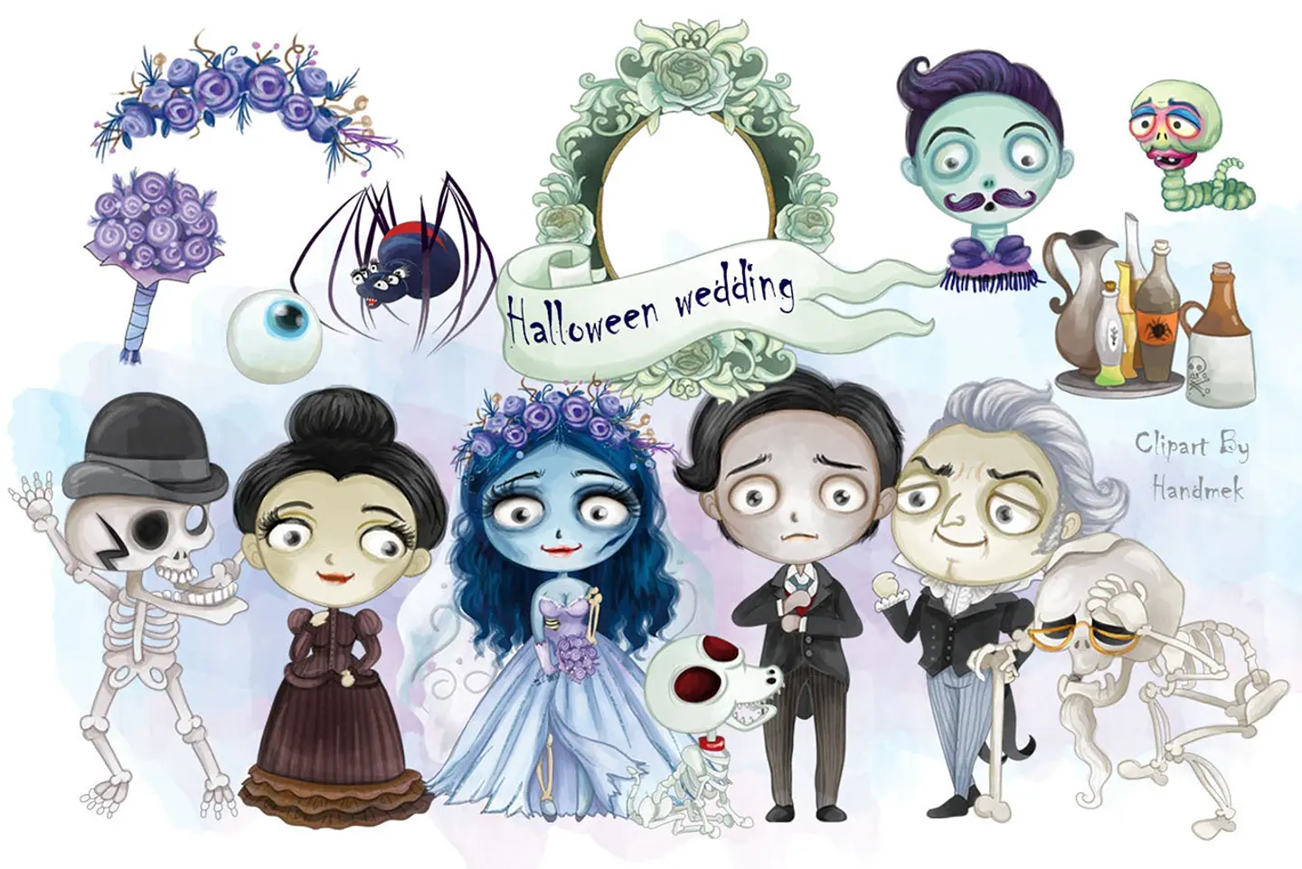 Kit Digital Halloween Wedding 19 1