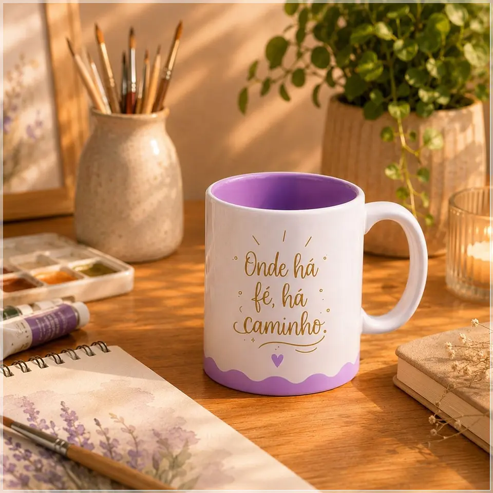 Sublimação - Caneca Onde há Fé 1