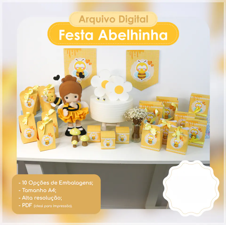 Arquivo de Corte - Kit Festa - Abelhinha 2 1