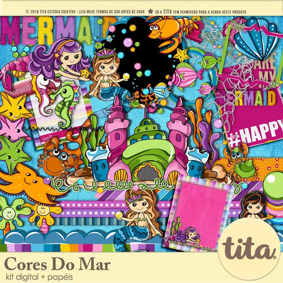 Kit Digital Cores do Mar 101 1