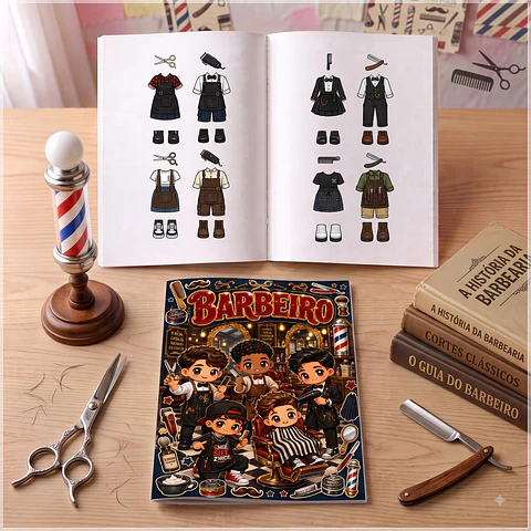 Encadernação - Livro Interativo Barbeiro