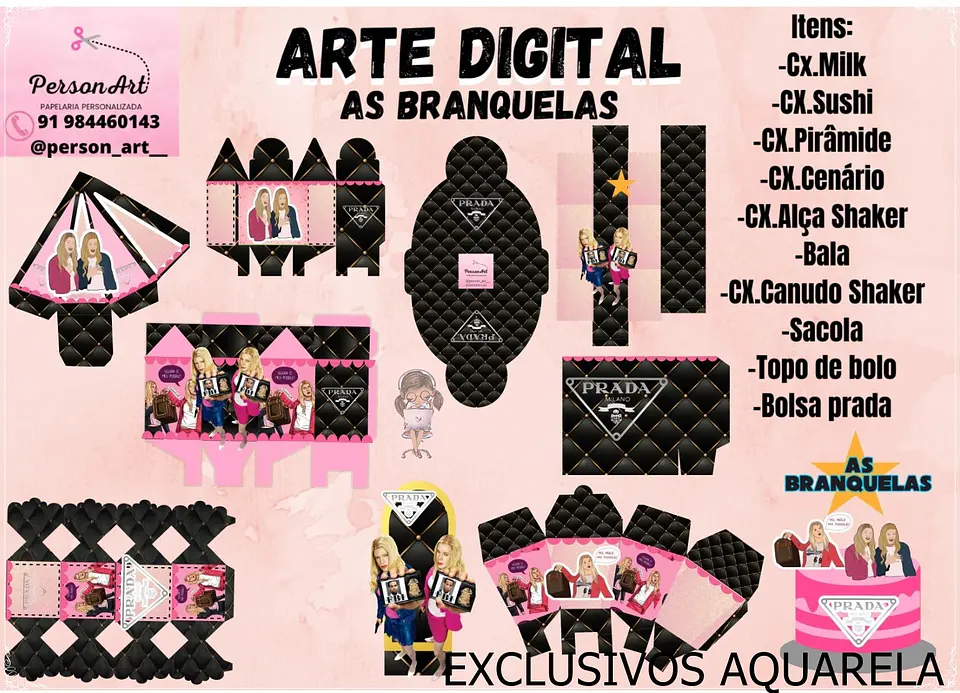Arquivo de Corte Kit Festa As Branquelas 1 1