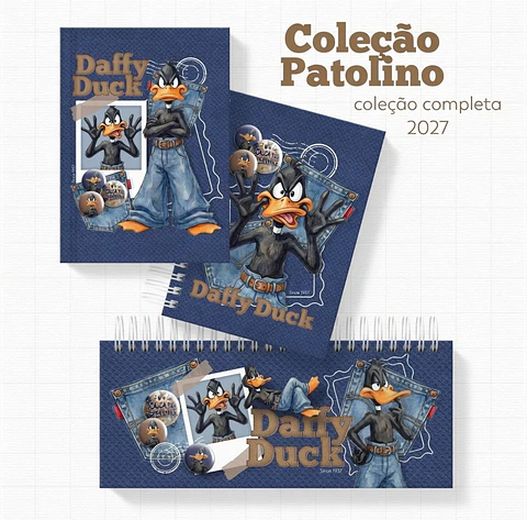 Encadernação - Coleção Patolino Adesivos , Agendas , Blocos , Cadernos e Calendários