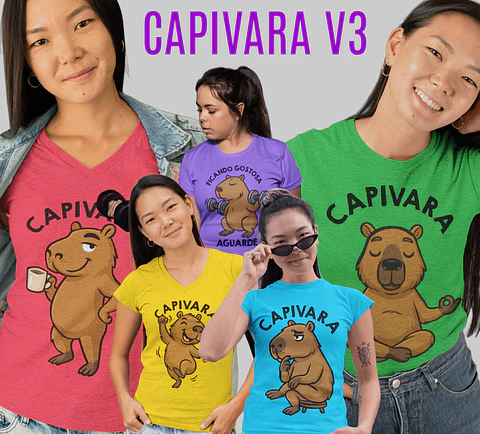 Sublimação - Camisas Capivara V3