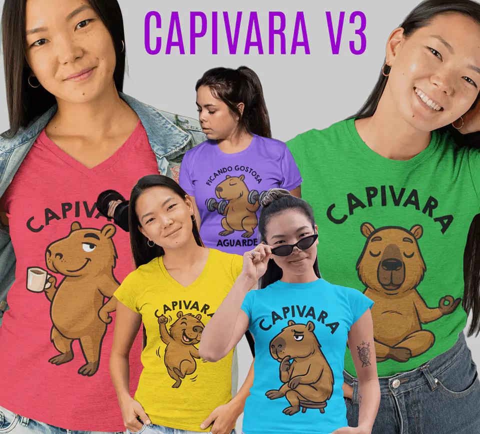 Sublimação - Camisas Capivara V3 1