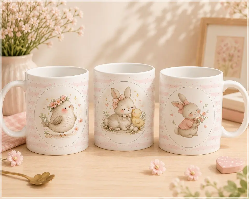 Sublimação - Caneca Bichinhos Fofos 1