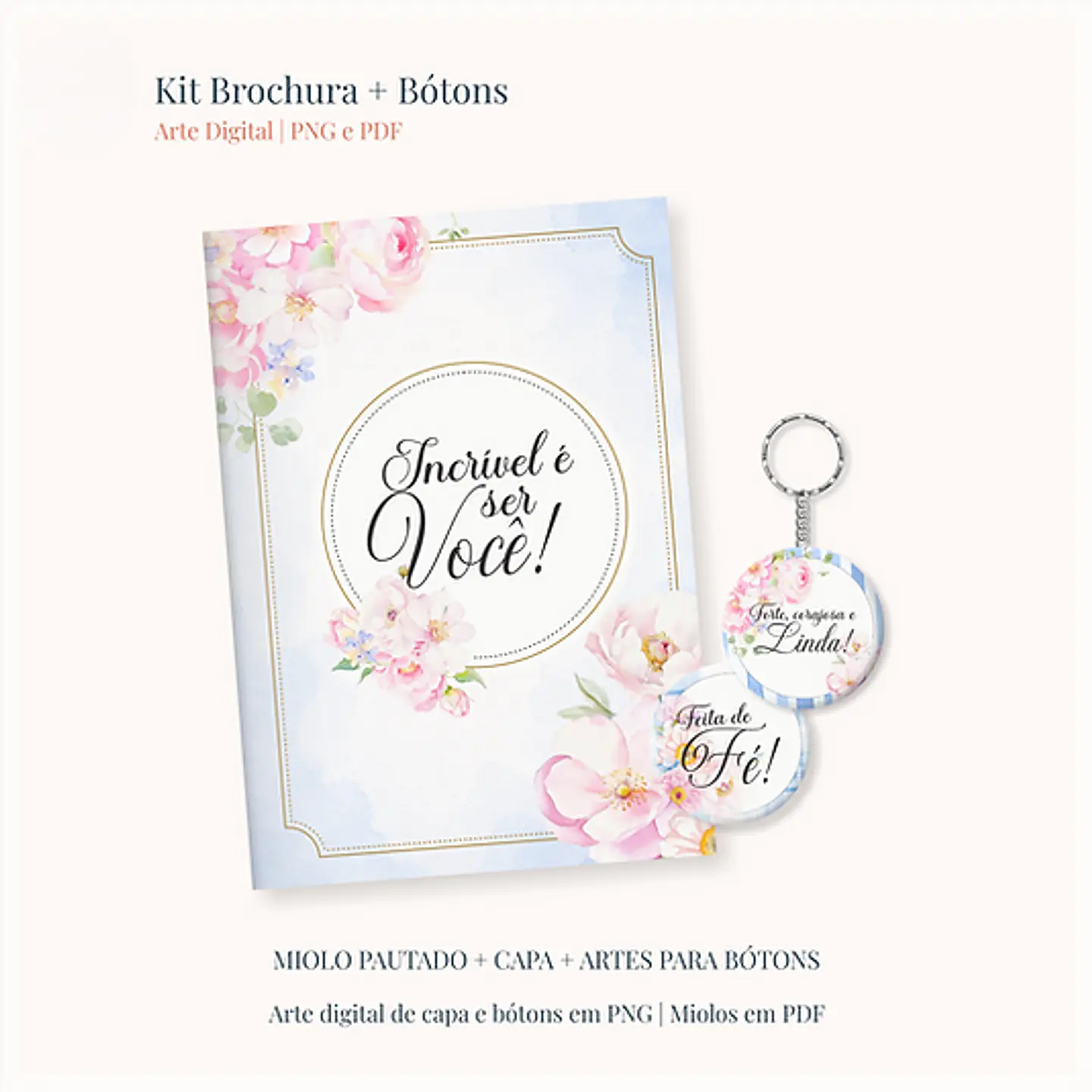Encadernação - Brochura Floral 1