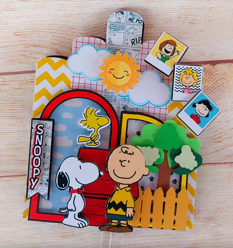 Arquivo de Corte Topo de Bolo Snoopy 15