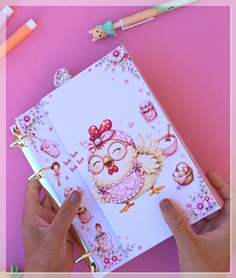 Encadernação - Caderno Receitas da Dona Cocó