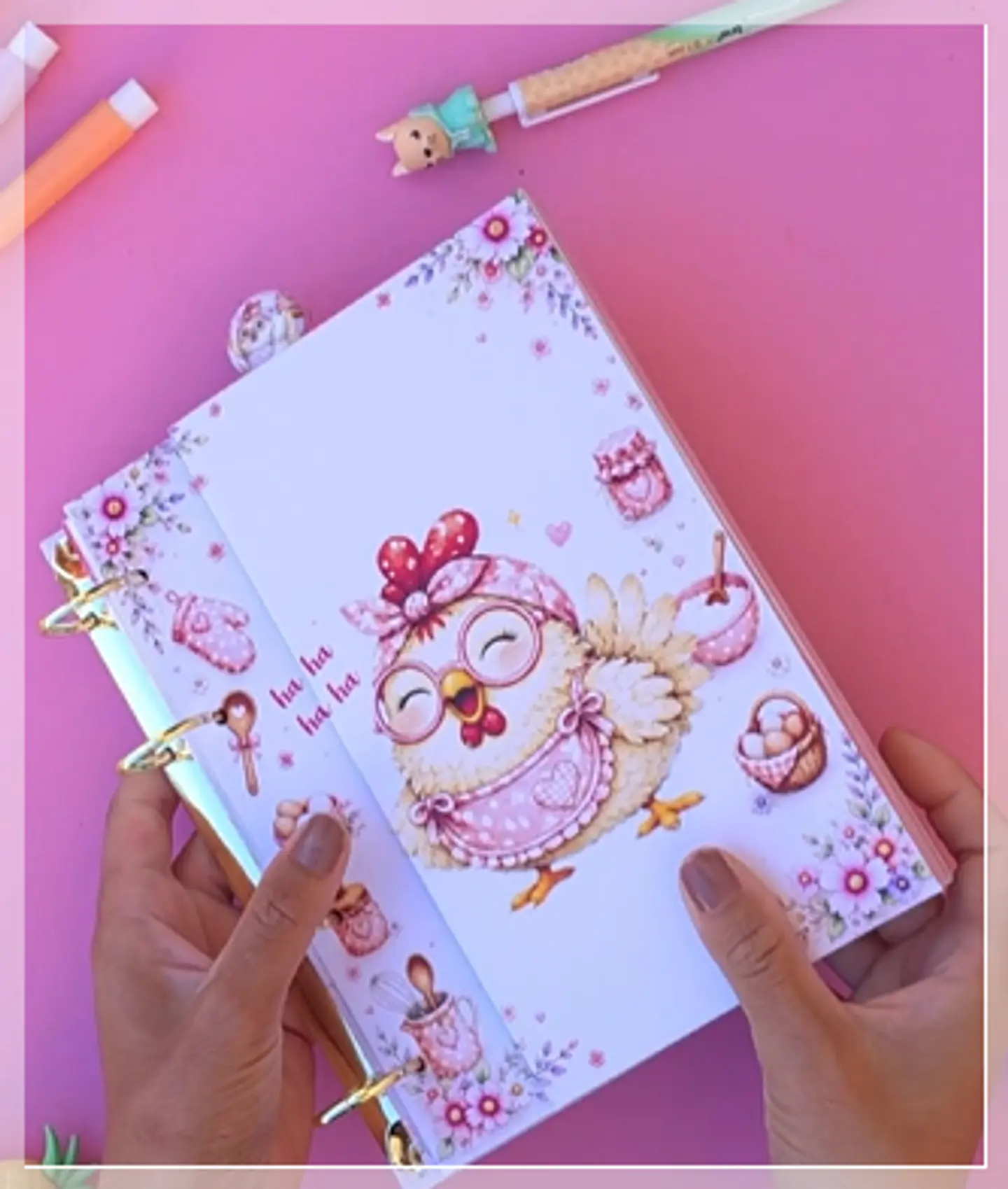 Encadernação - Caderno Receitas da Dona Cocó 1