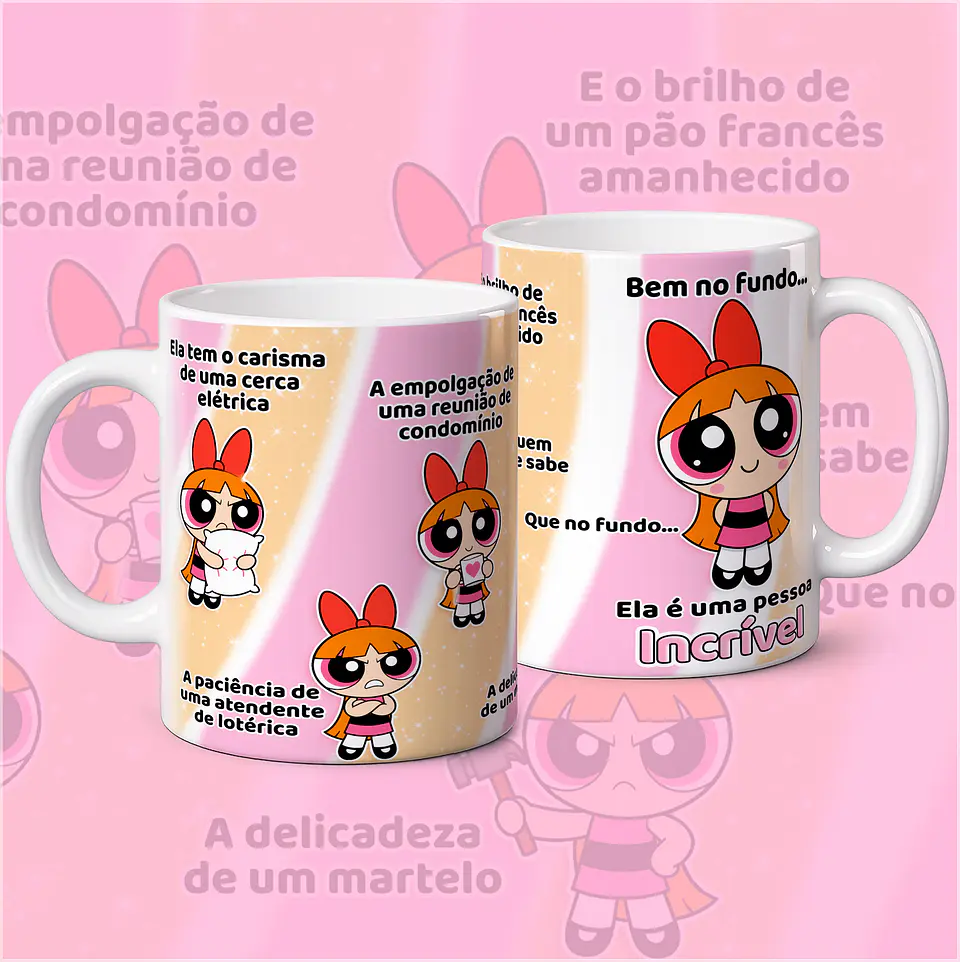Sublimação - Caneca Carisma de uma Cerca Eletrica Florzinha 1
