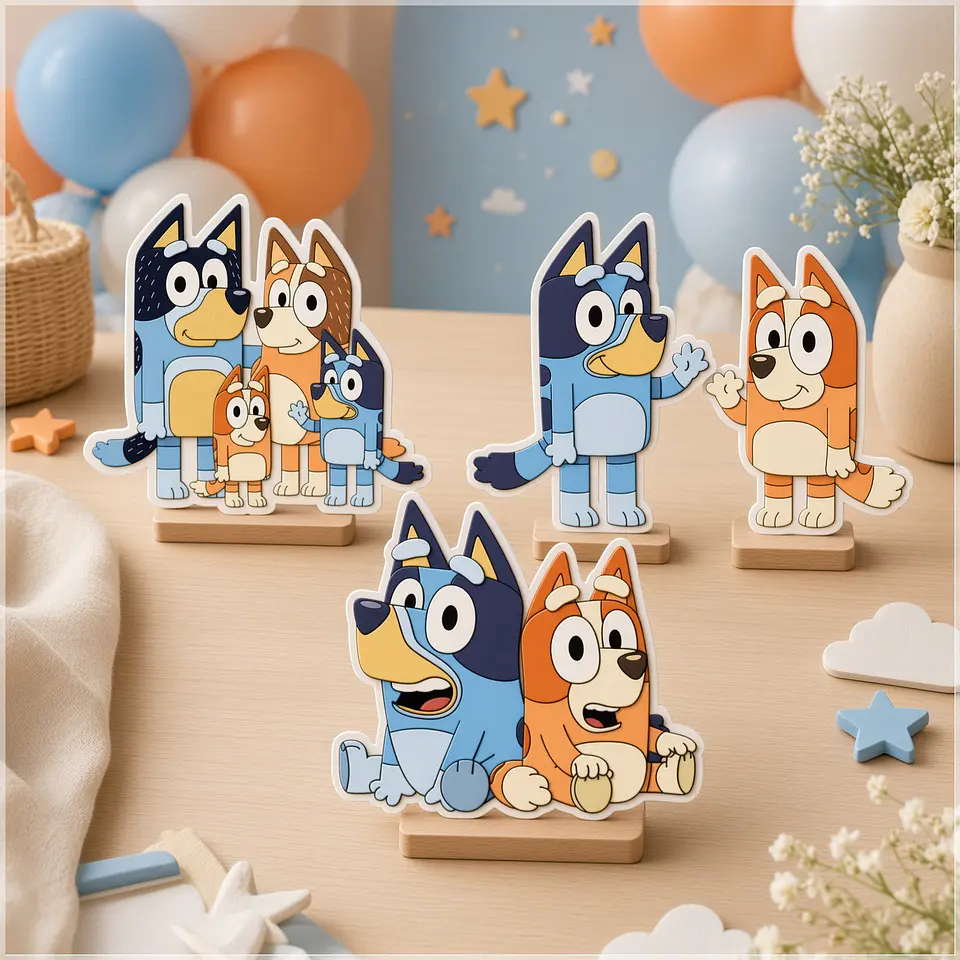 Arquivo de Corte - Display de Mesa Bluey 1