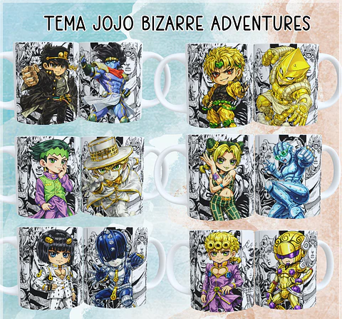 Sublimação - Canecas Jojo Bizarre Adventure