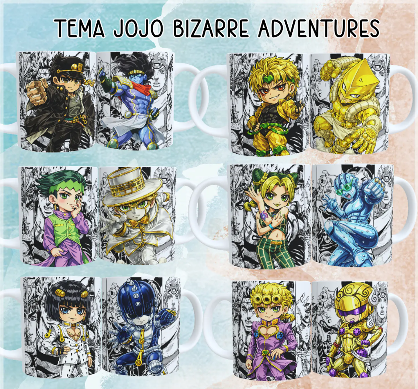 Sublimação - Canecas Jojo Bizarre Adventure 1