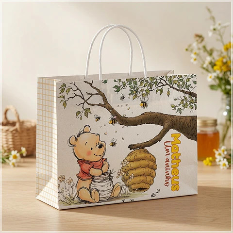 Arquivo de Corte - Sacolinha Ursinho Pooh 5
