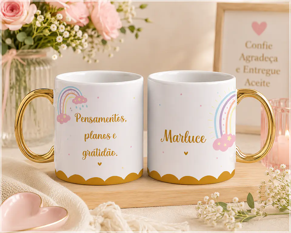 Sublimação - Caneca Pensamentos Positivos 1