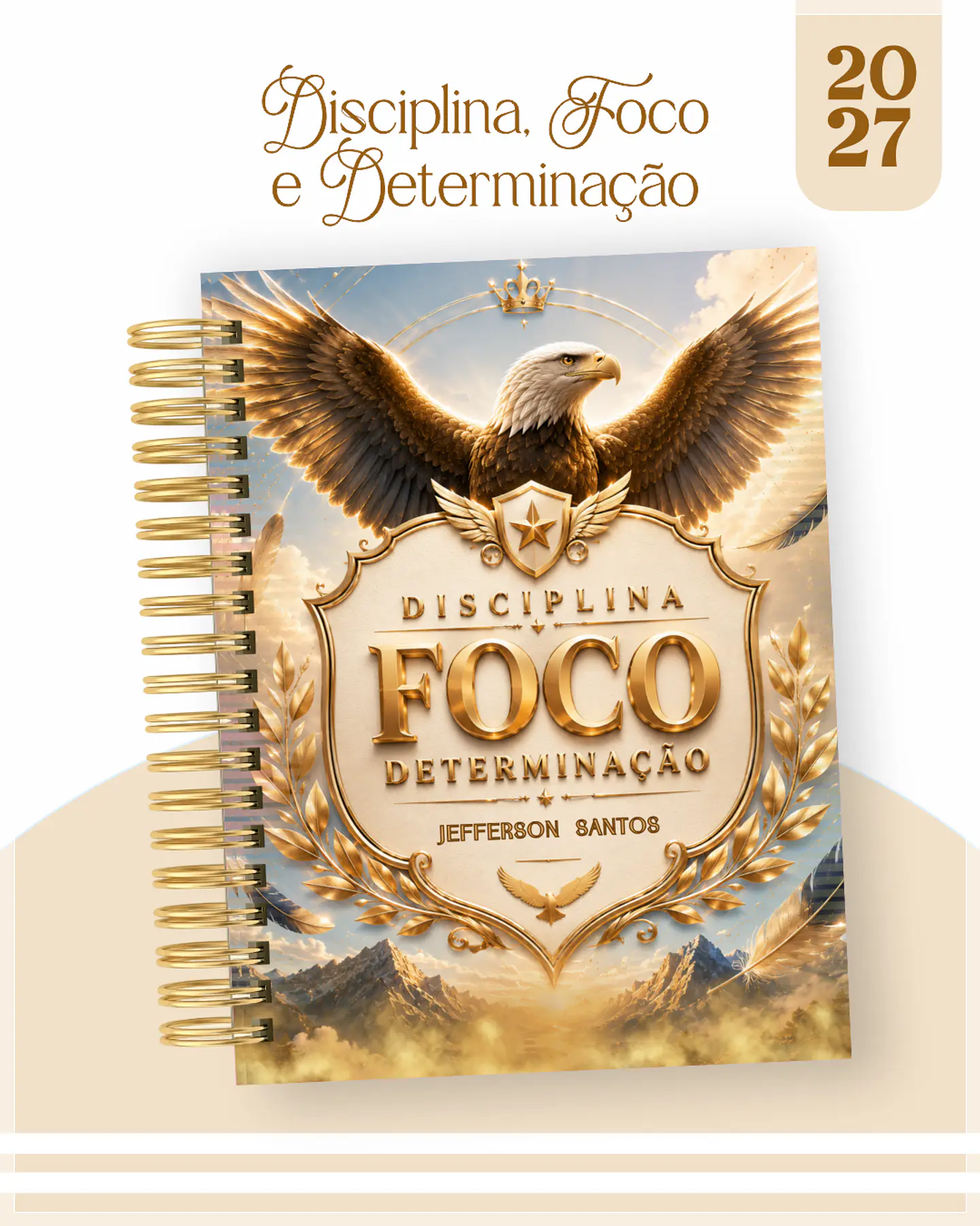 Encadernação - Agenda , Bloquinho , Calendário e Planner Disciplina , Foco e Determinação 1