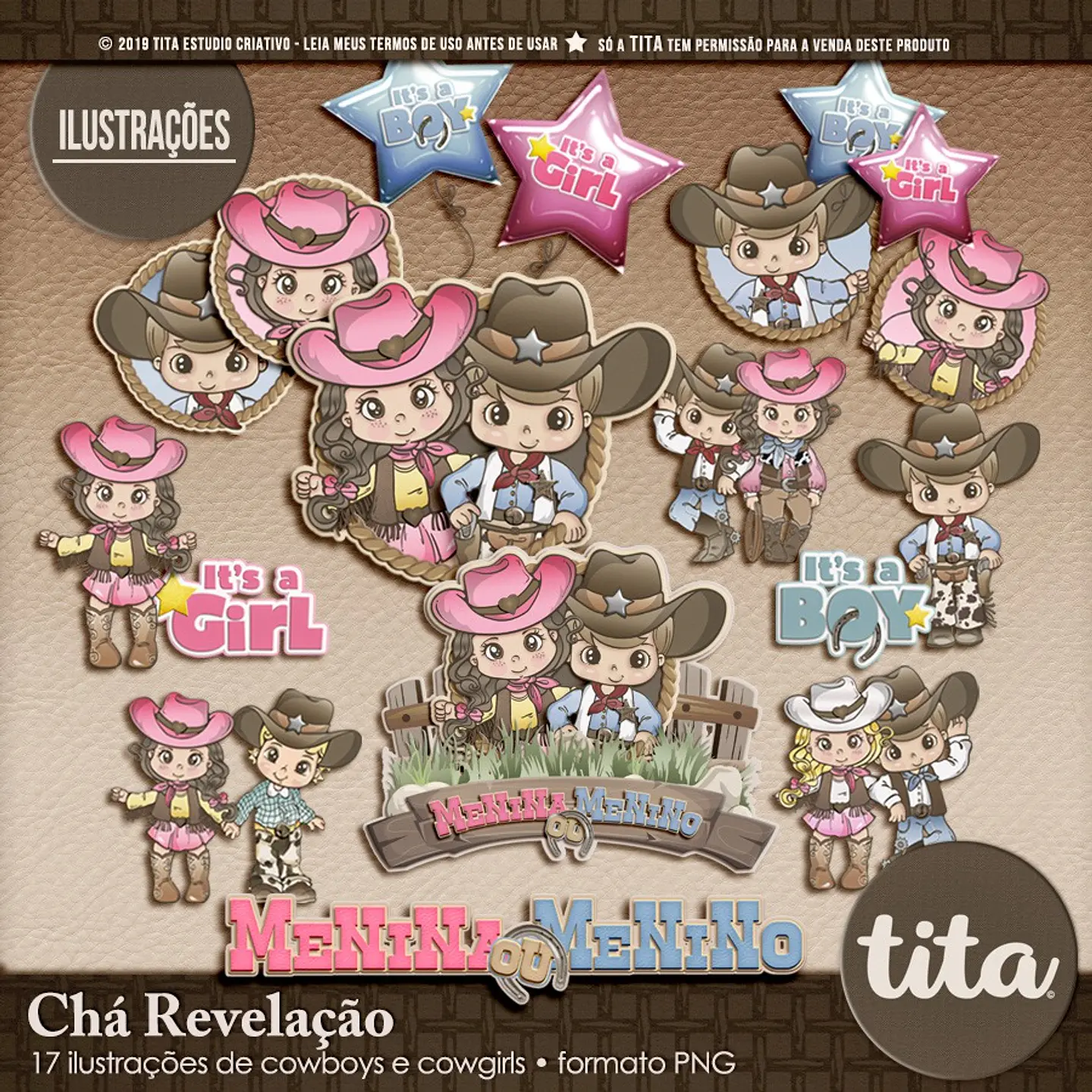 Kit Digital Cha Revelacao 46 1