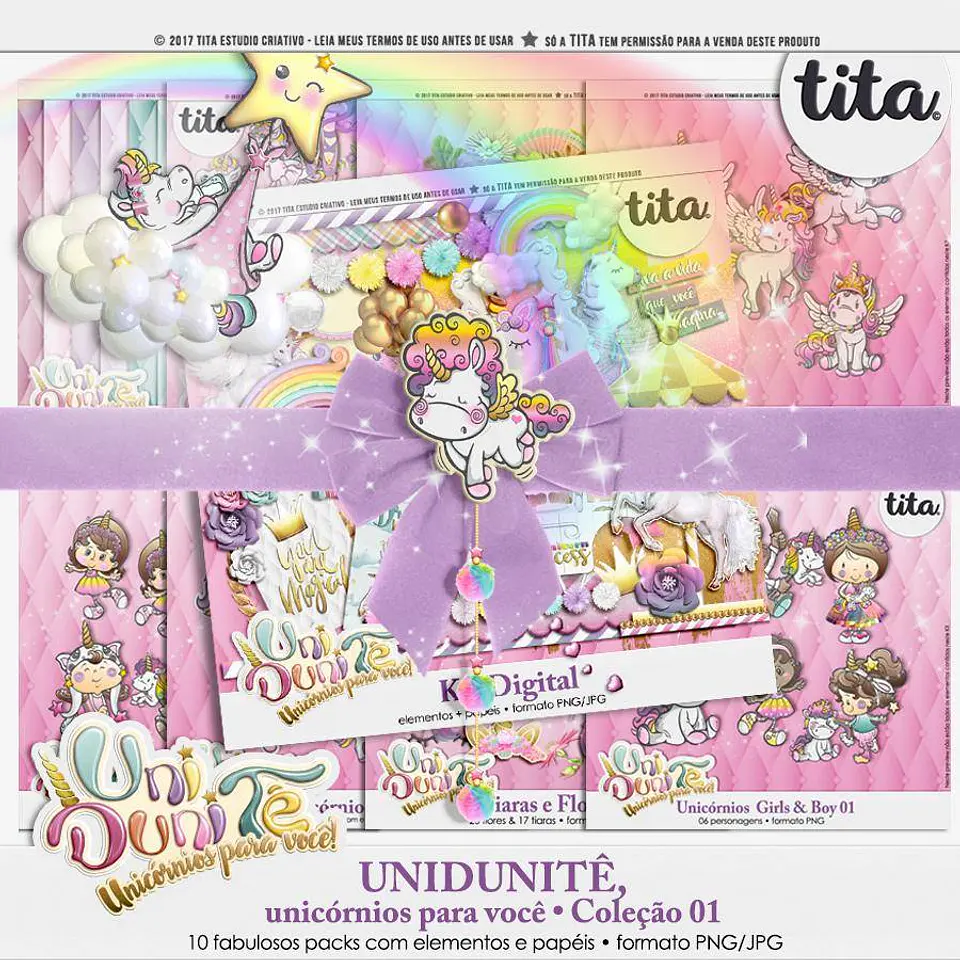 Kit Digital Unidunitê Unicórnios para Você 280 1