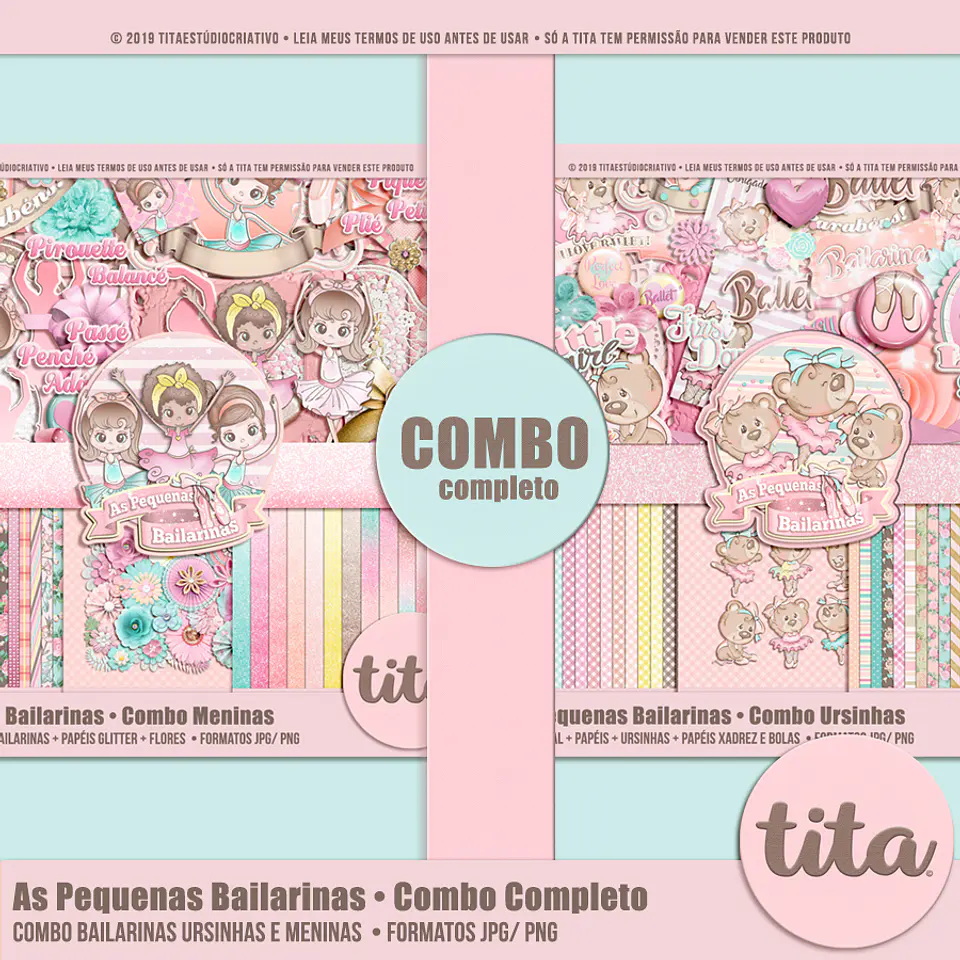 Kit Digital As Pequenas Bailarinas ComboCompleto 21 1