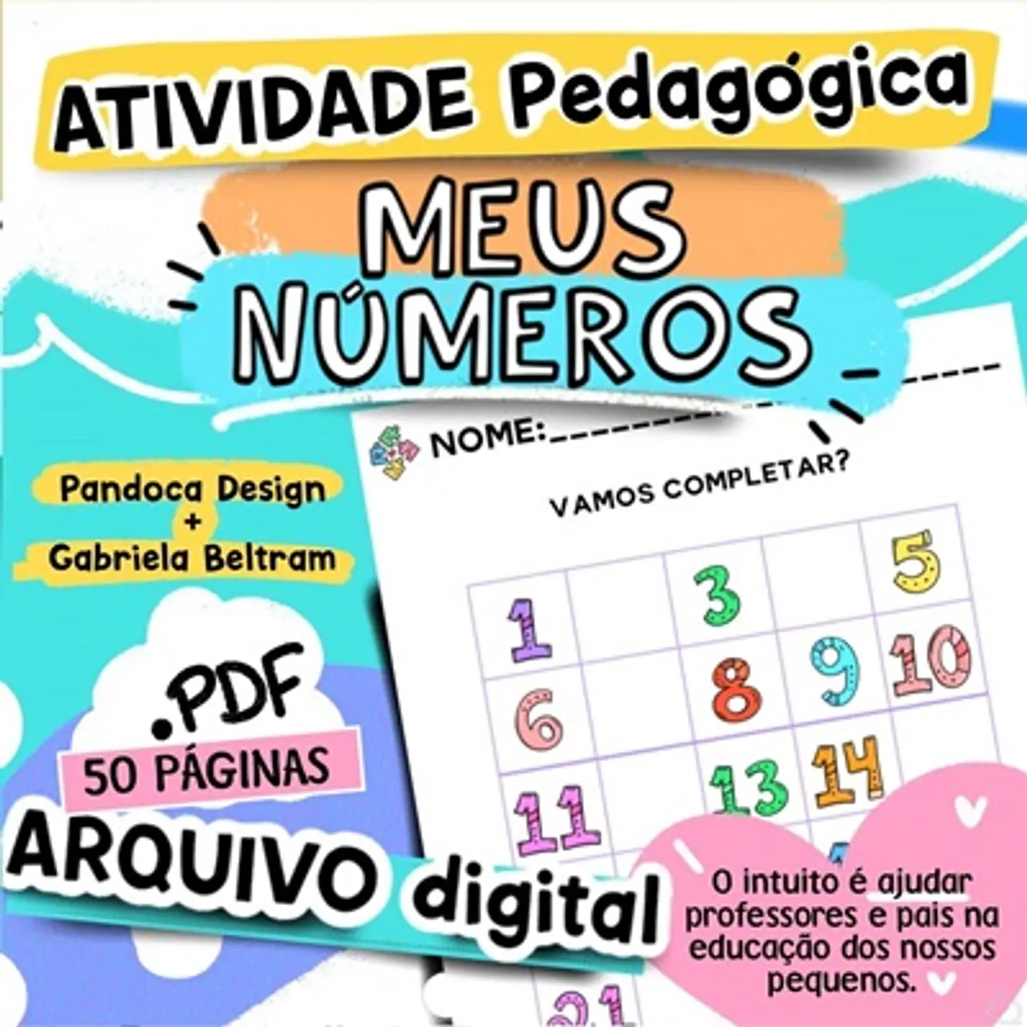 Arquivo de Corte - Atividade Meus Numeros 1