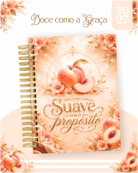 Encadernação - Agenda , Bloquinho , Calendário e Planner Doce Como a Graça
