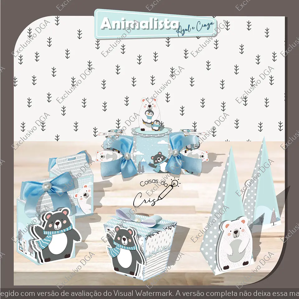 Arquivo de Corte Kit Festa Animais Minimalistas 1 1