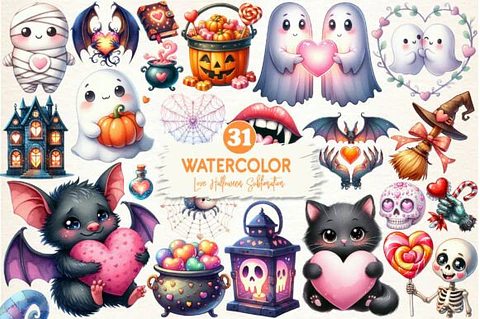 Kit Digital Cute Halloween 1