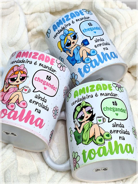 Sublimação Caneca - Meninas poderosas Toalha