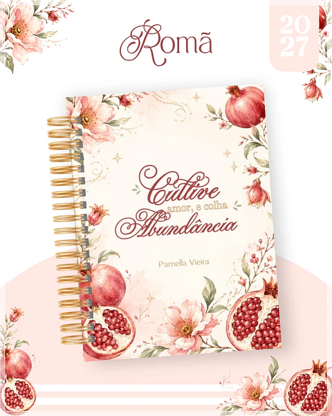 Encadernação - Agenda , Bloquinho , Calendário e Planner Romã