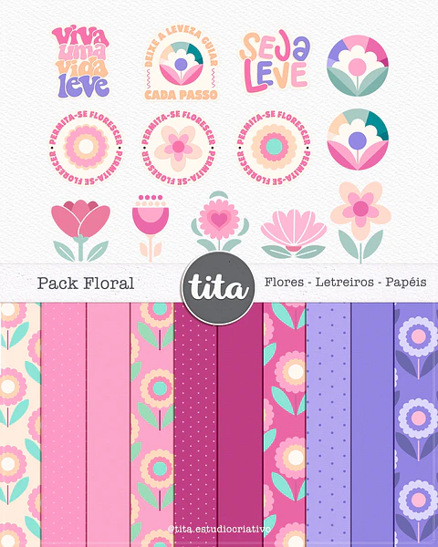 Kit Digital Floral 117