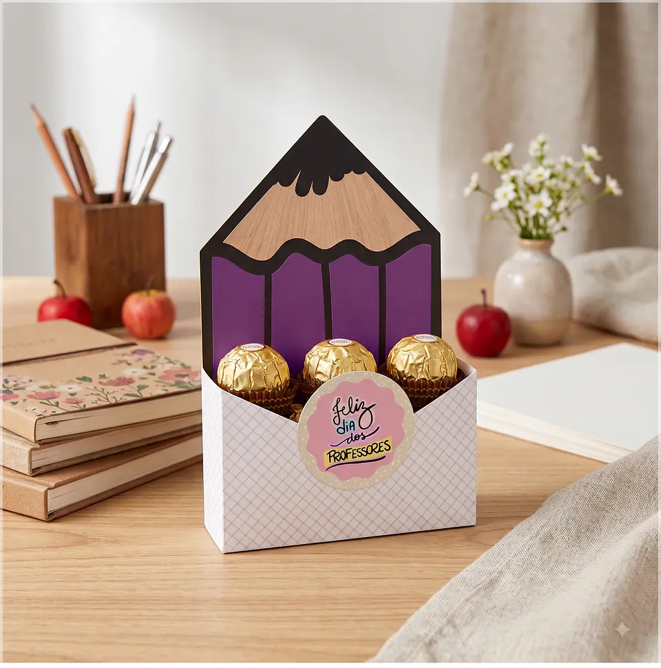 Arquivo de Corte Caixa Envelope Mudar o Mundo Dia dos Professores 2 1