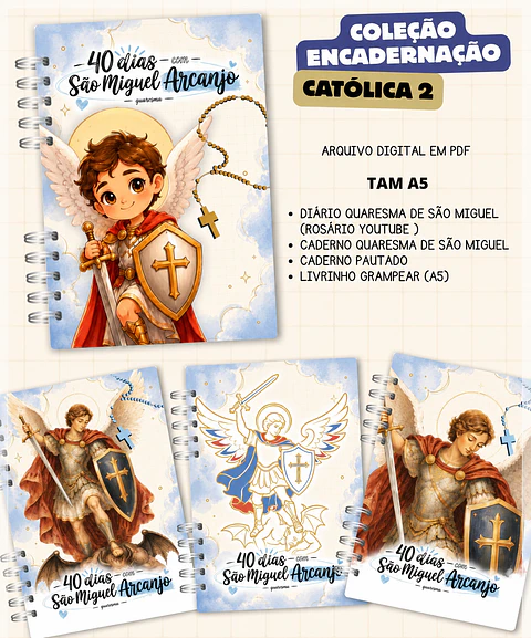 Encadernação - Coleção Quaresma São Miguel Arcanjo