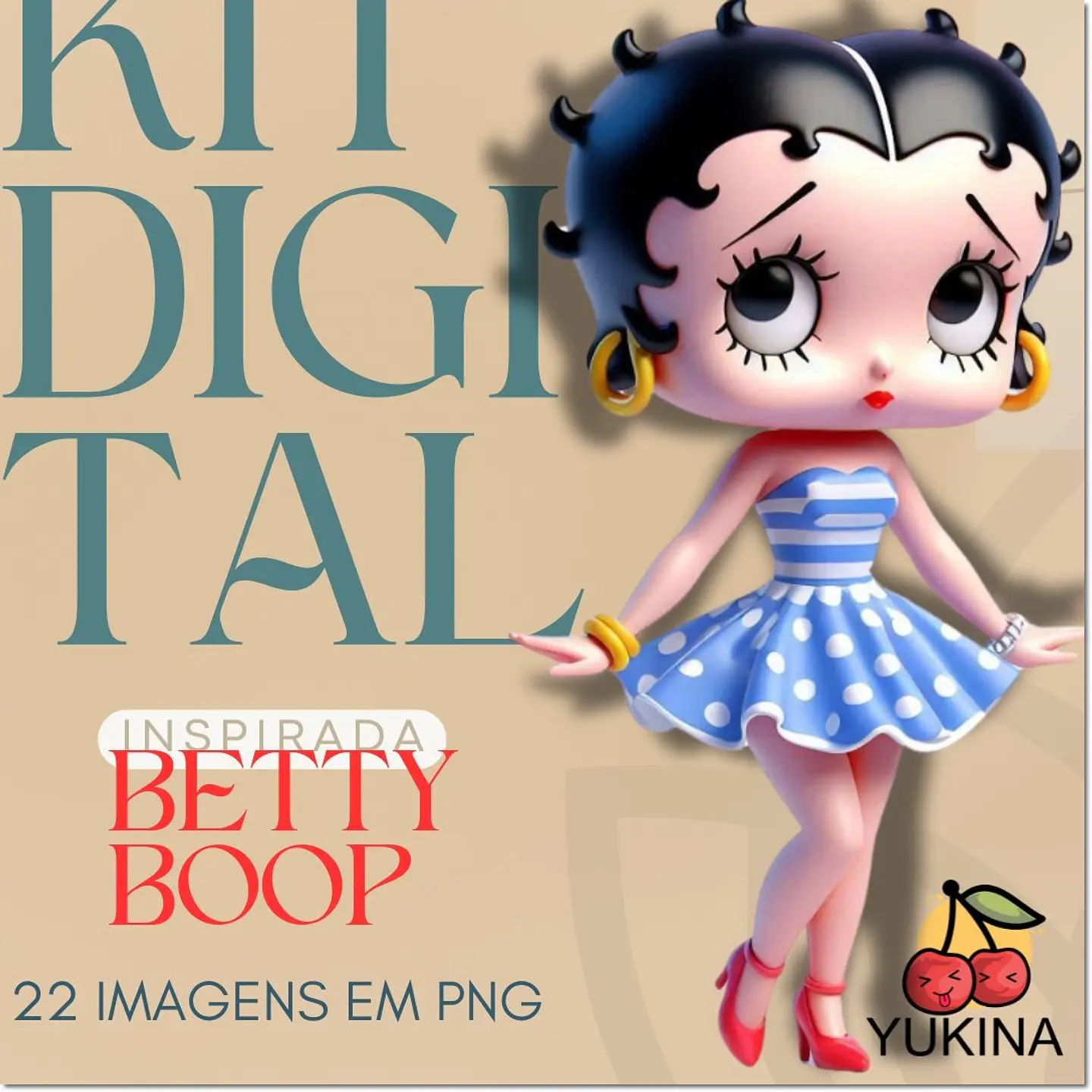 Kit Digital Betty Boop 5 1