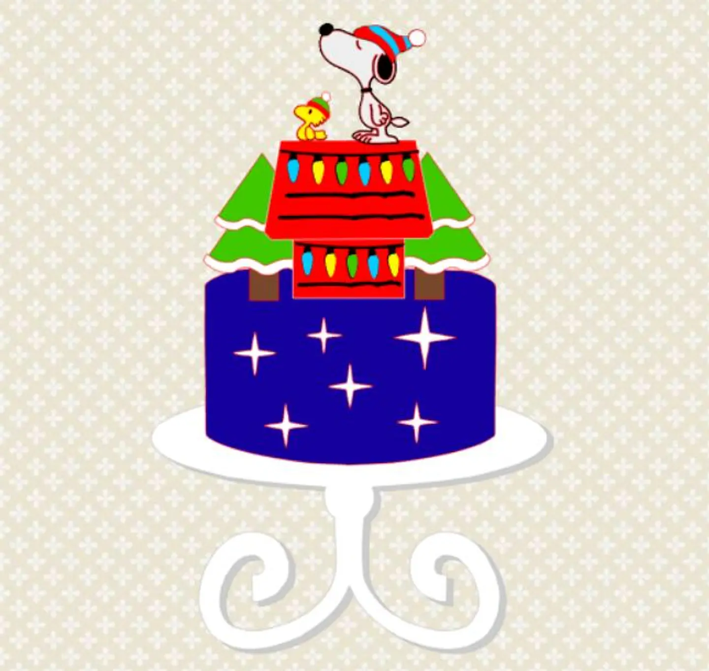 Arquivo de Corte Topo de Bolo Snoopy 12 1