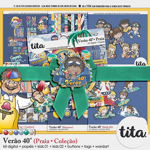 Kit Digital Coleção Completa Praia 54